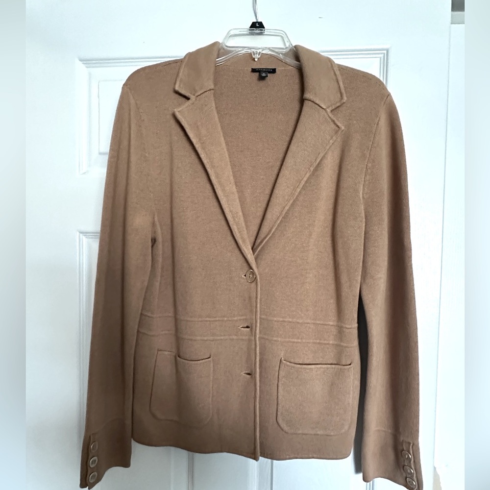 Light brown Talbot’s women’s knit cardigan, hardly worn, size Medium
